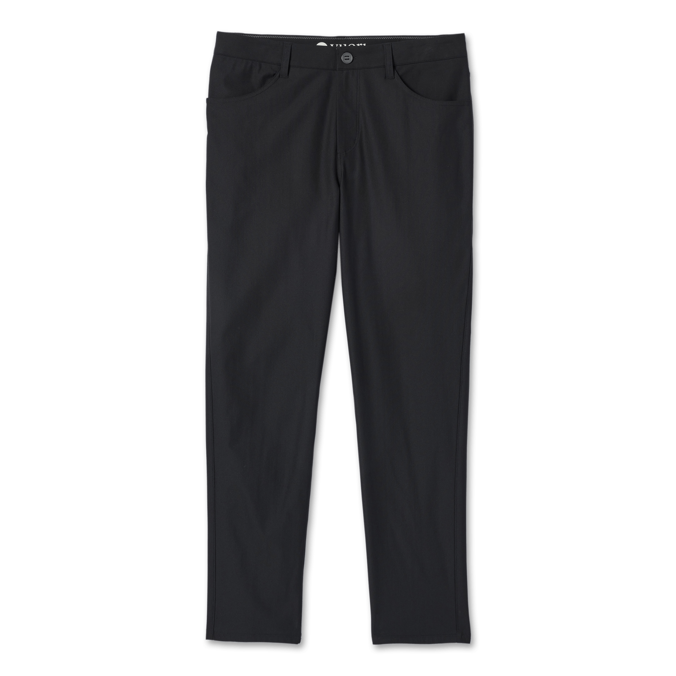 【SATIIIZ】Repu Nylon Pintuck Bermuda Pants Vuori Meta 5-Pocket Athletic Slim Fit Pant - Black | Casual